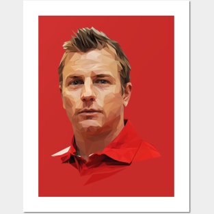 Kimi Raikkonen low poly Posters and Art